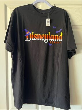 Adult Black Disneyland Halloween Tee